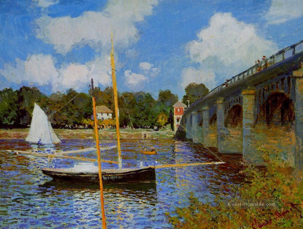 die Straßen Brücke in Argenteuil III Claude Monet Ölgemälde